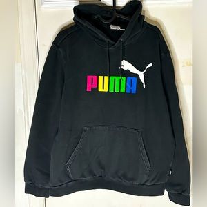 Black medium PUMA hoodie for men